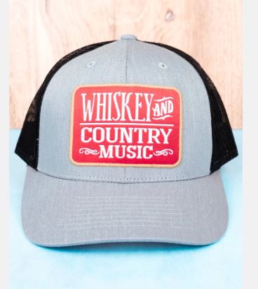 Fashion Whiskey and Country Music Mesh Cap