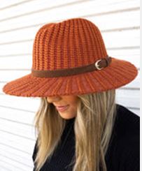 Fashion Knit Hat - Rust