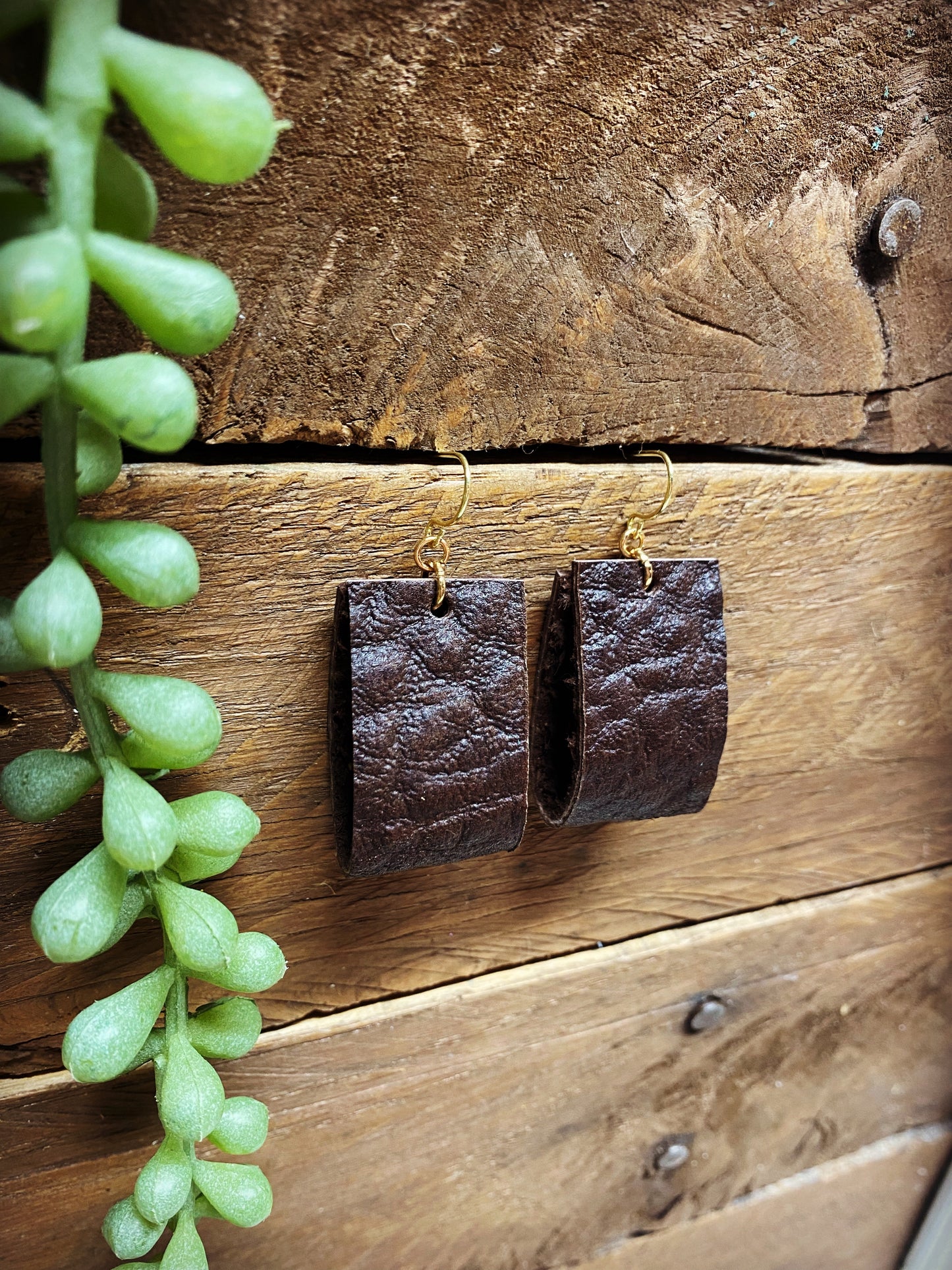 Leather Folds - Brown Leather