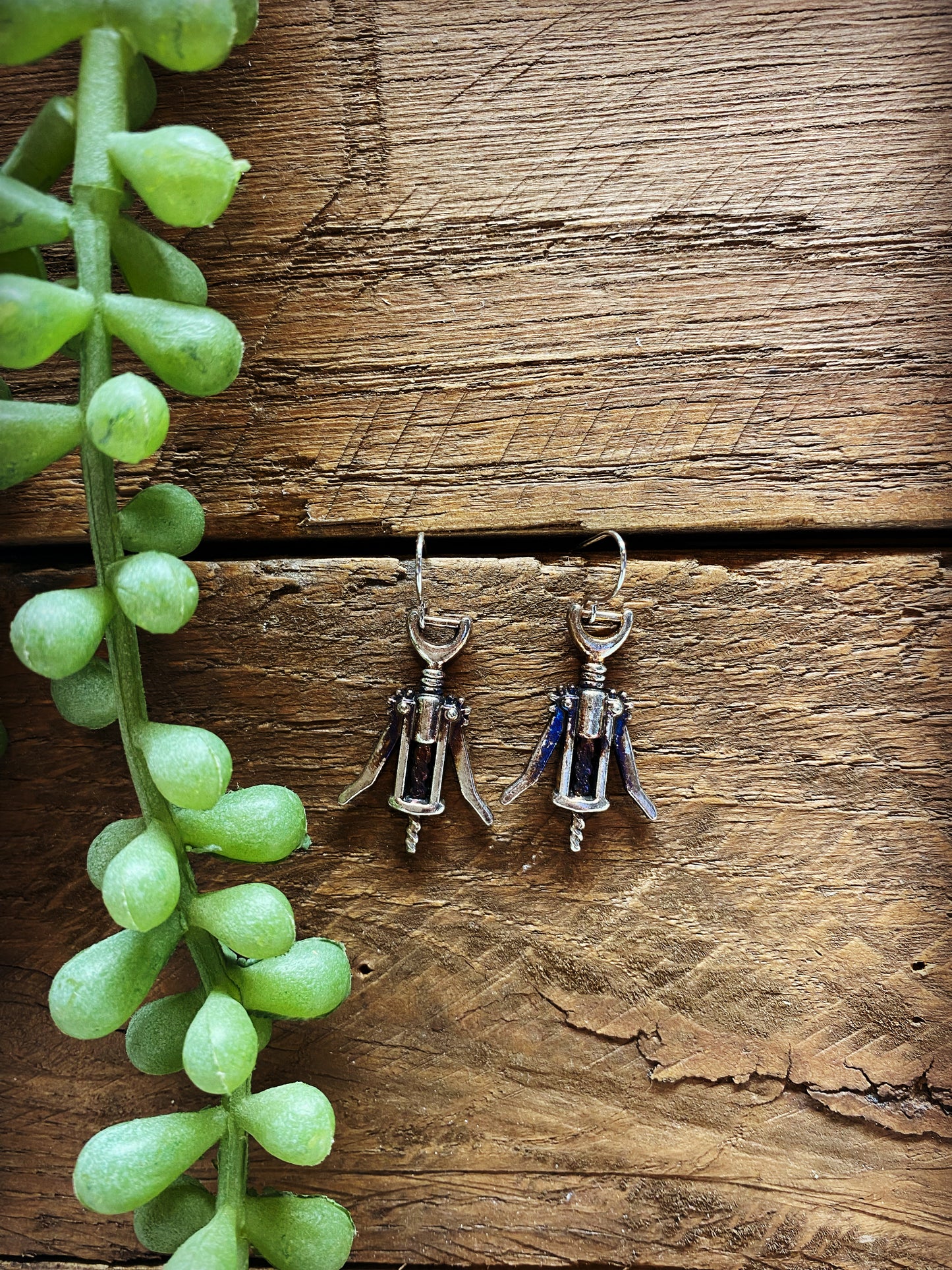 Happy Beverage Corkscrew Earrings