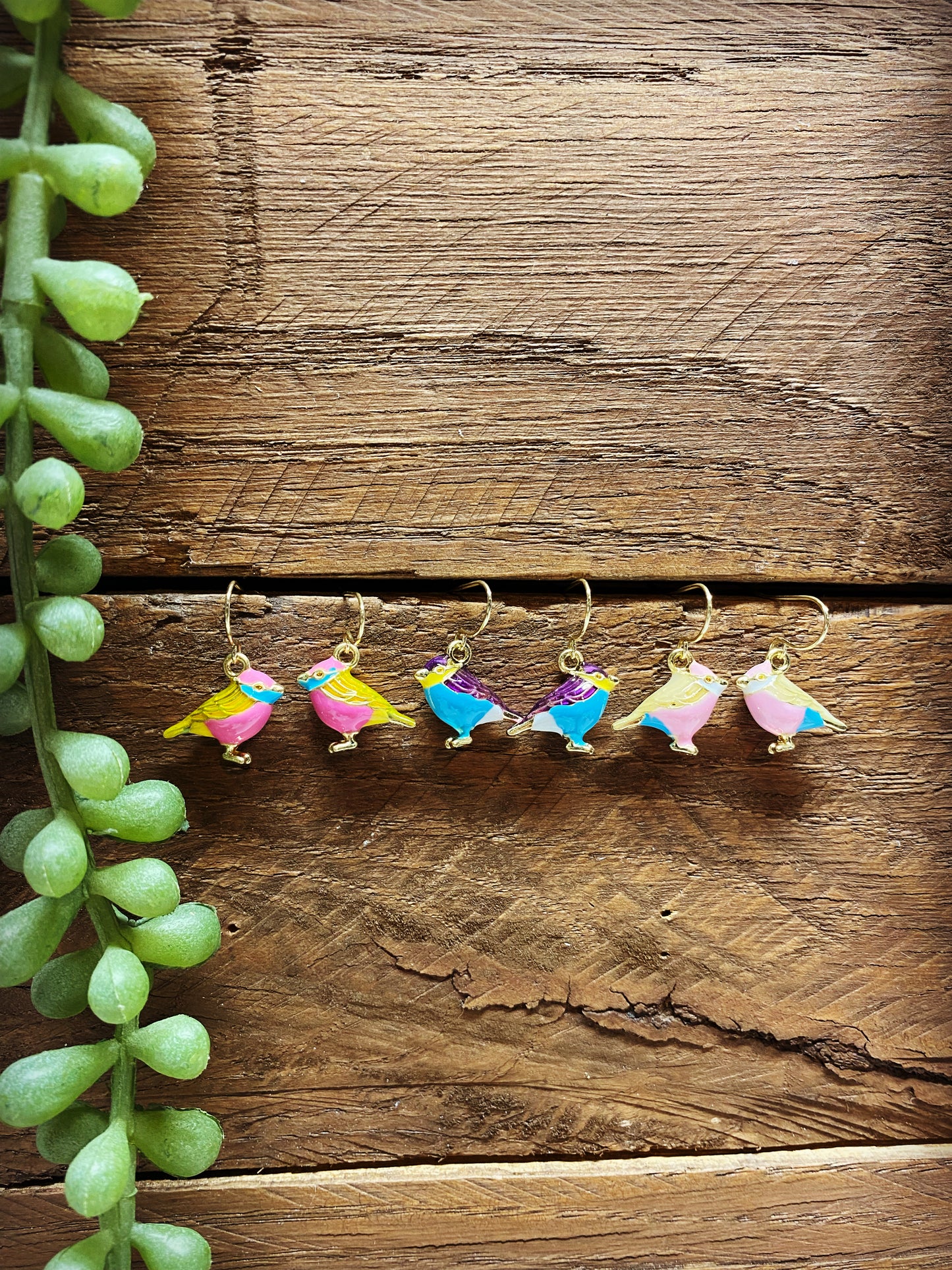 Happy Bird Earrings - Multiple Colors