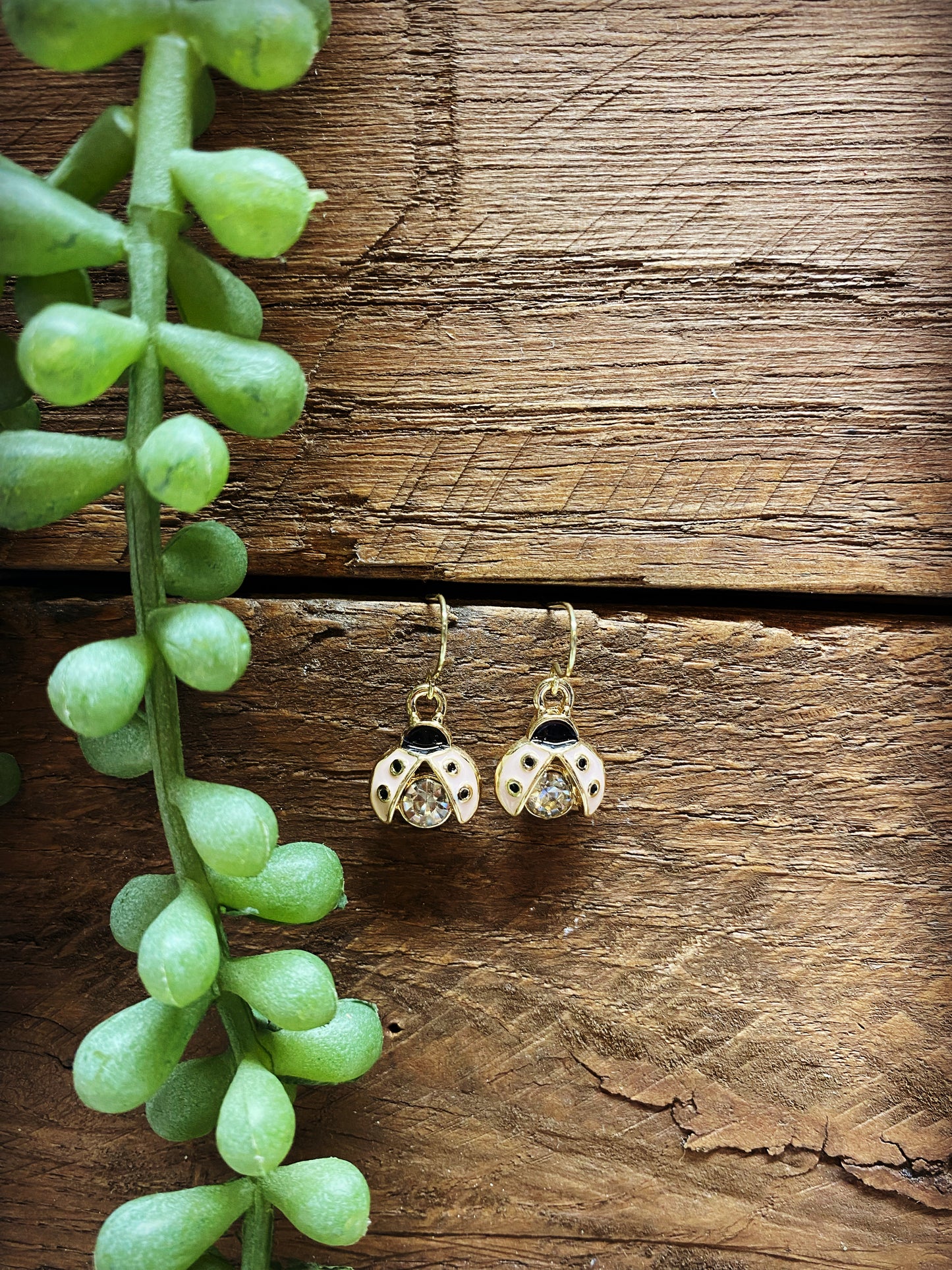 Happy Ladybug Earrings - Multiple Colors