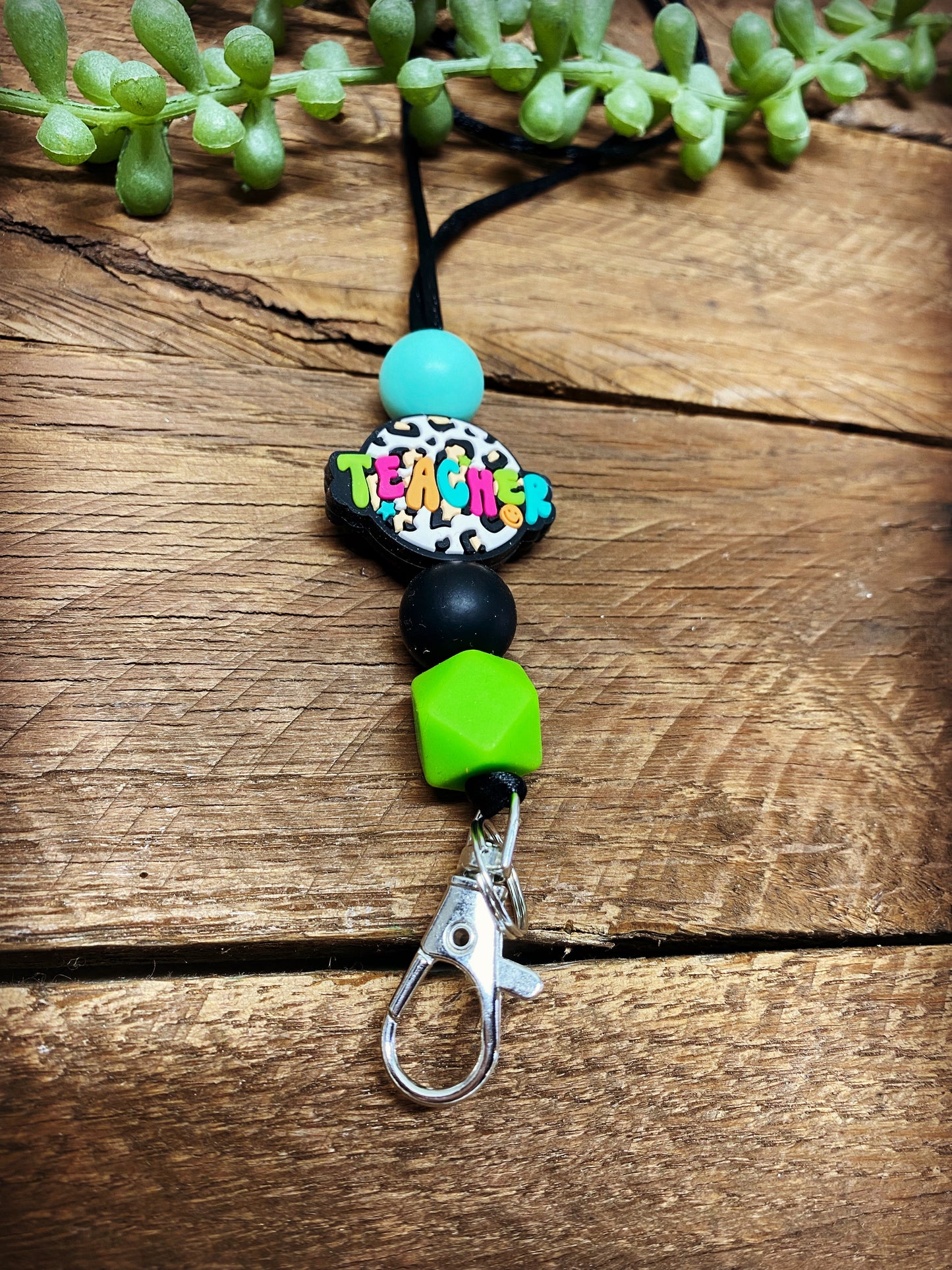 Badge Lanyard - Cheetah Teacher