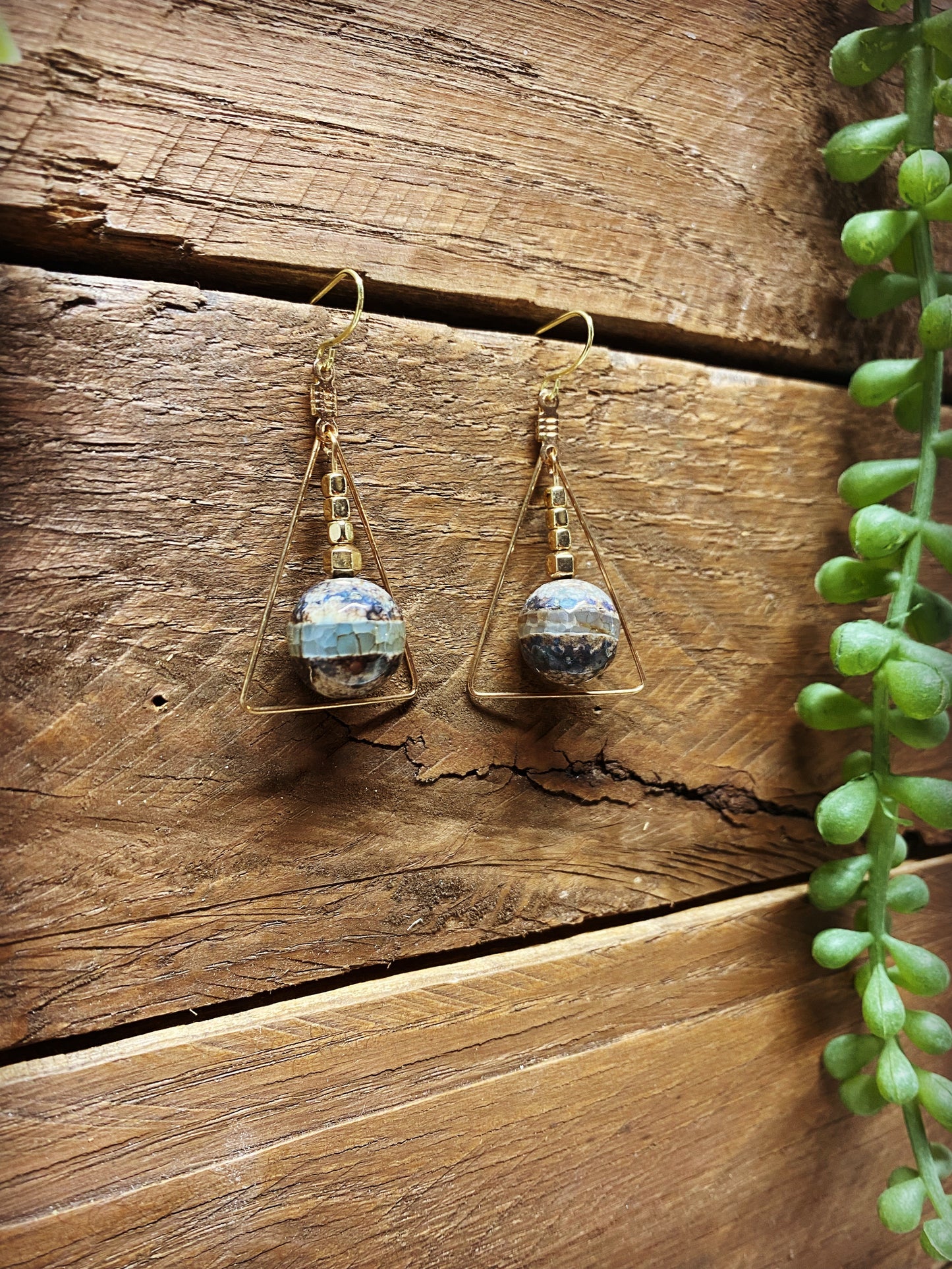 Stone Ball Dangles