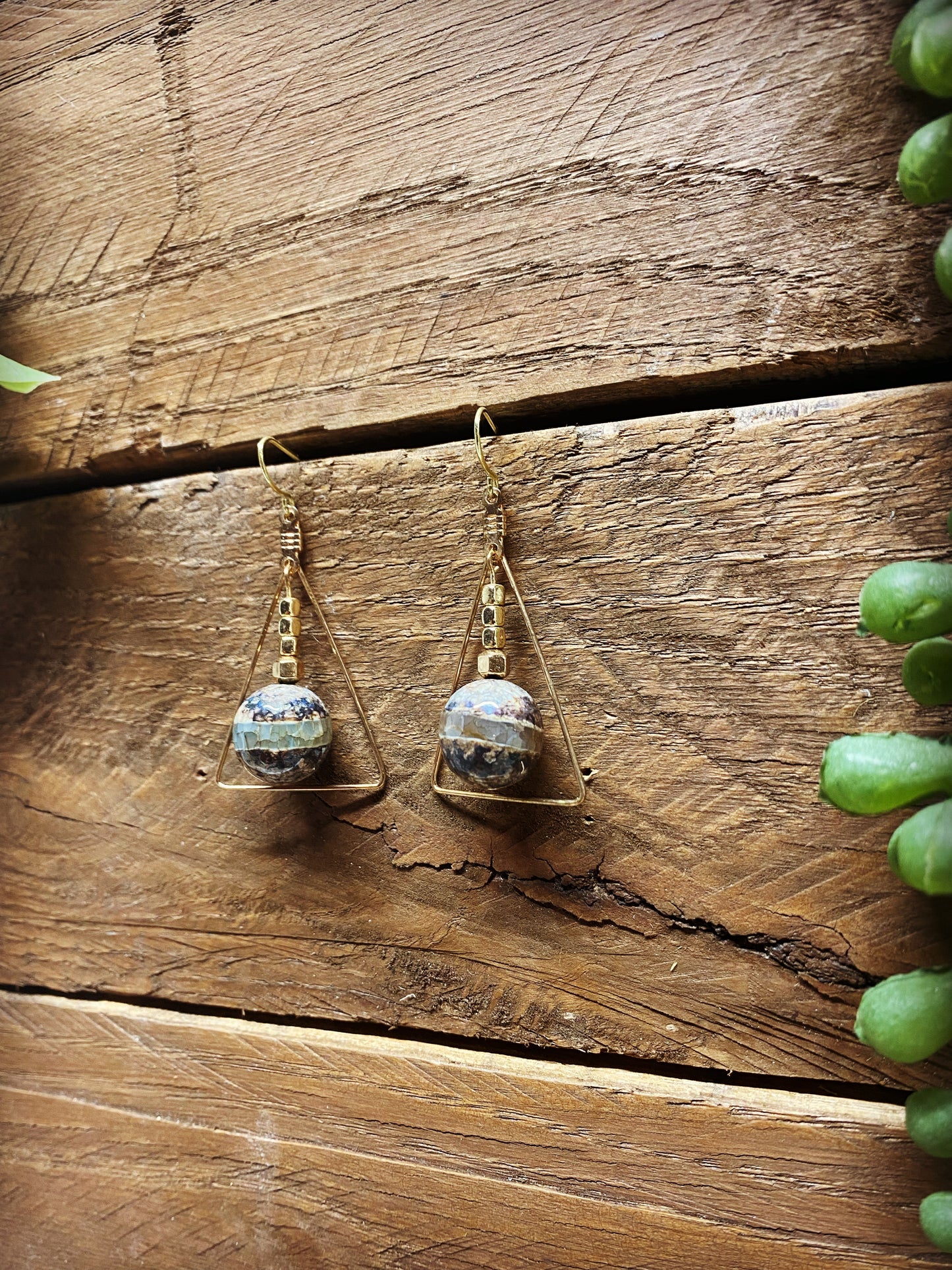 Stone Ball Dangles