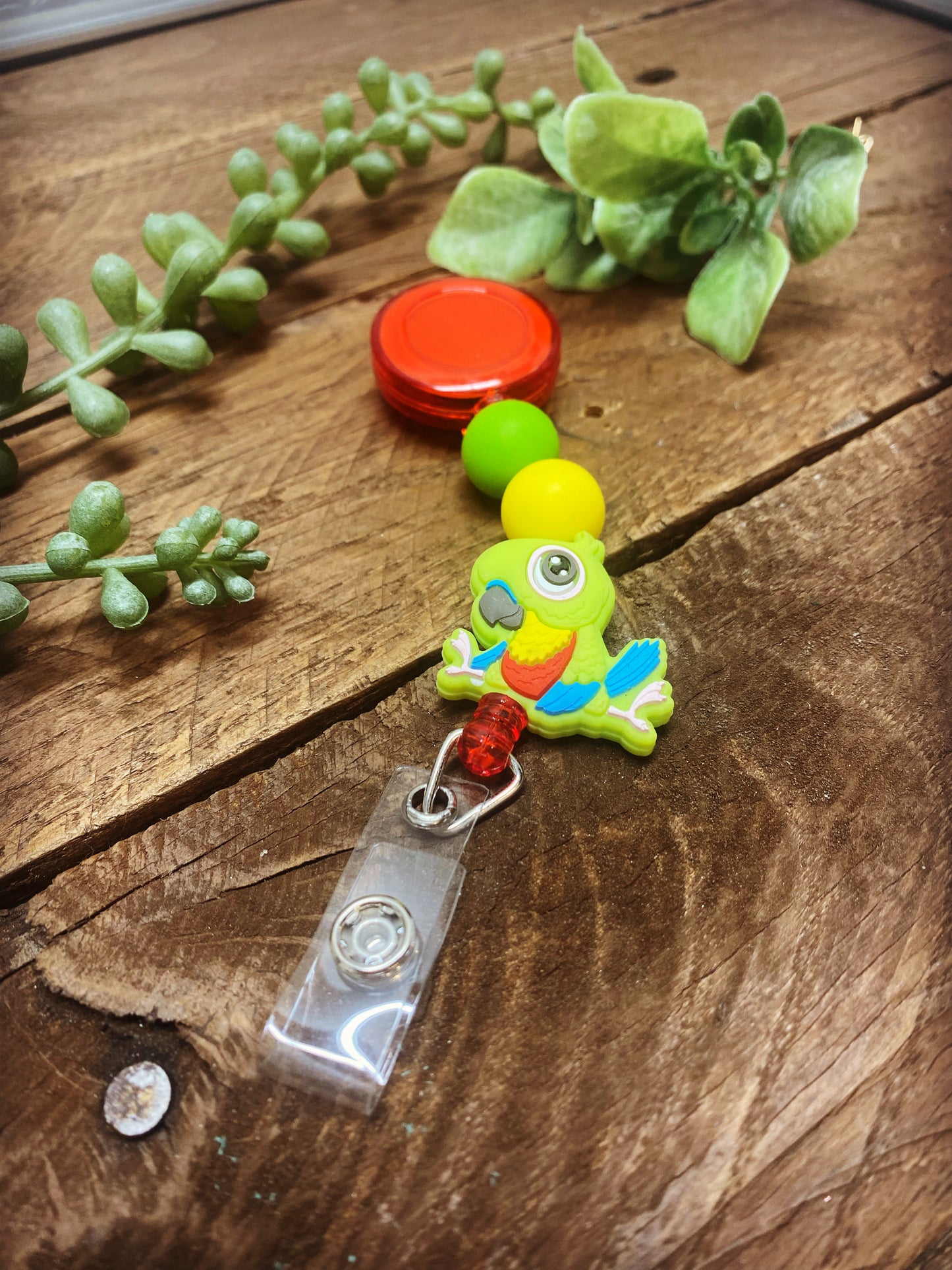 Badge Reel - Parrot
