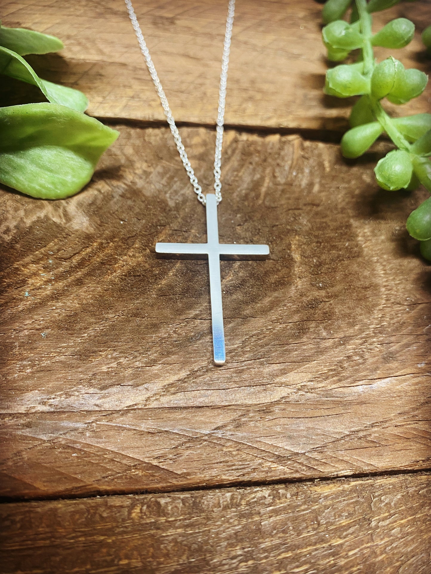 Classic Silver Cross Necklace