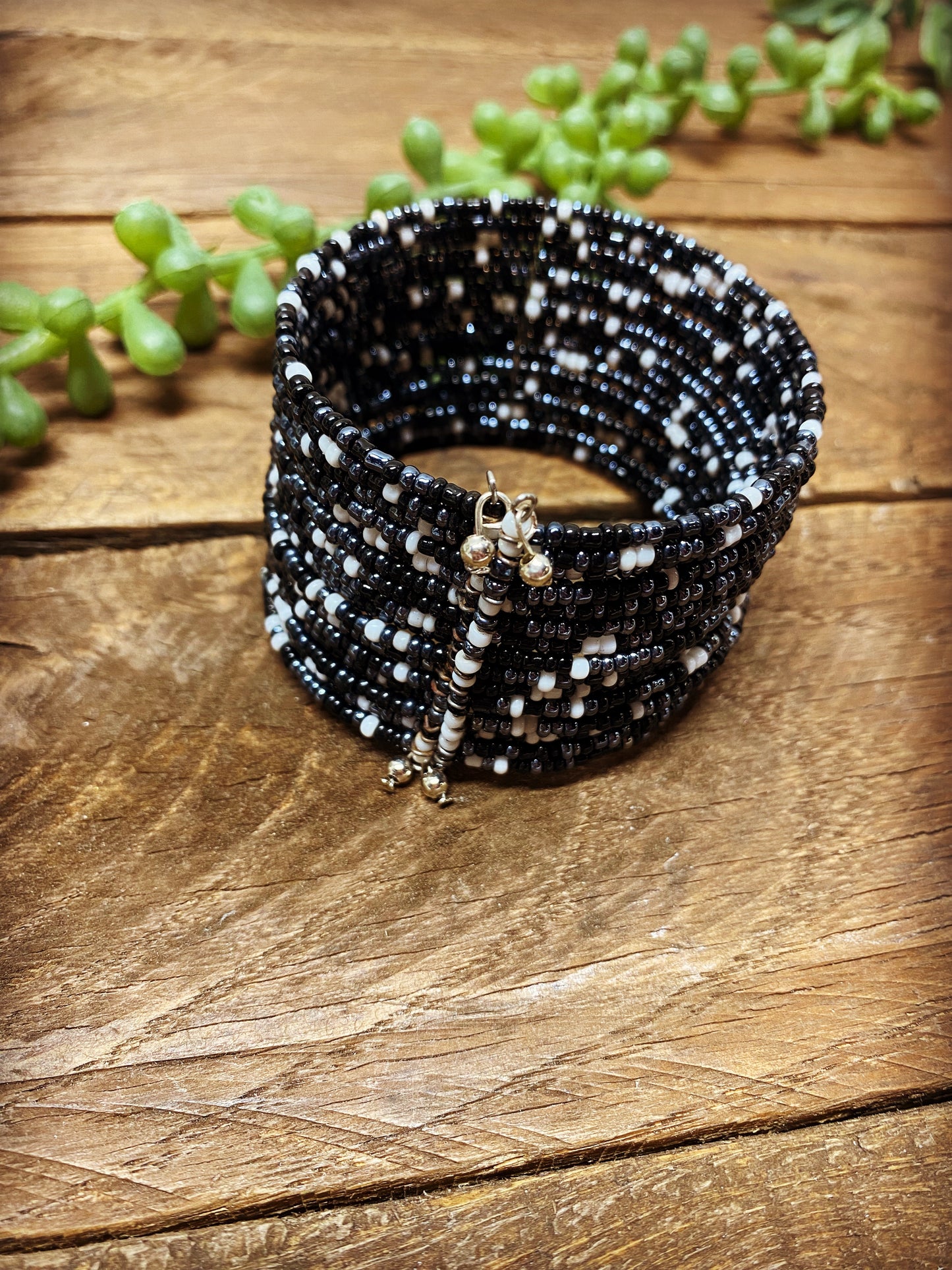 Western Multilayered Seed Bead Bracelet