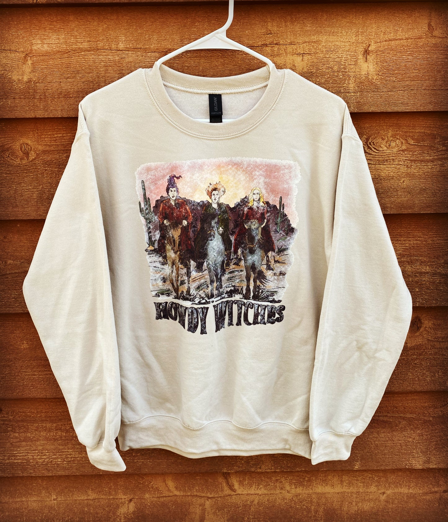 Sanderson Sister "Howdy Witched" Fashion Crewneck Sweatshirt
