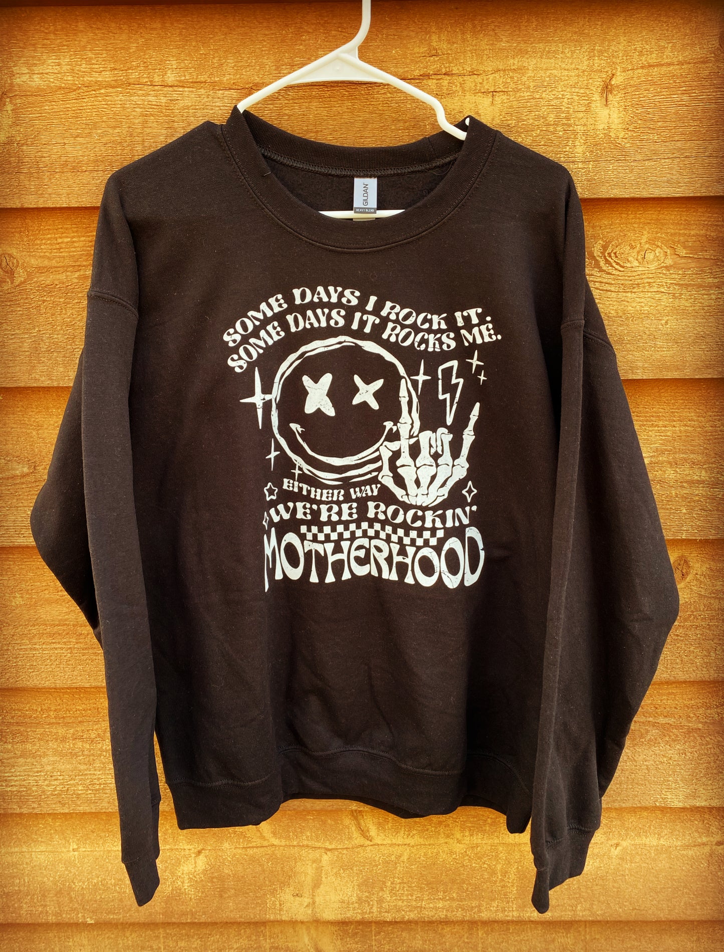 Motherhood Rocks Fashion Crewneck Sweatshirt