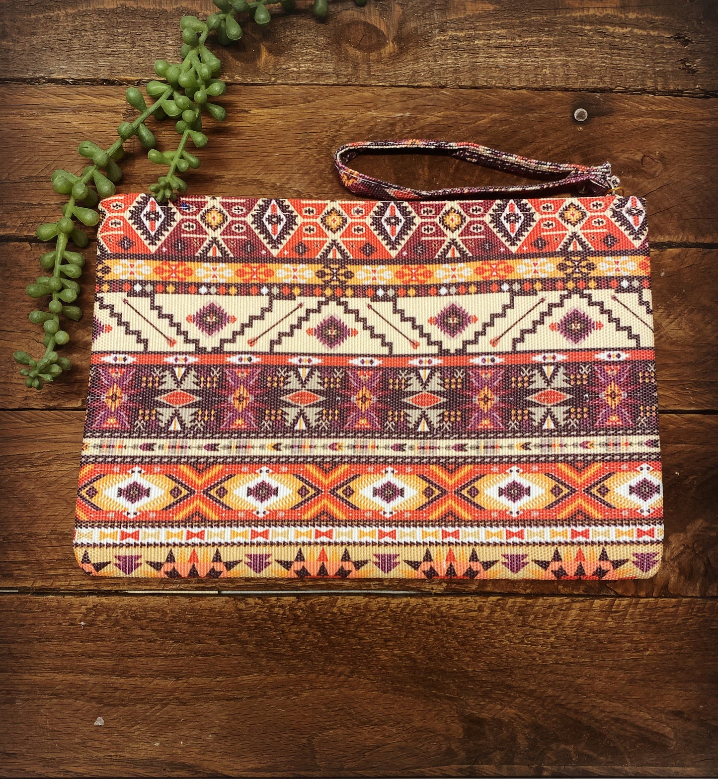 Fashion Mauve Aztec Wristlet - Discounted