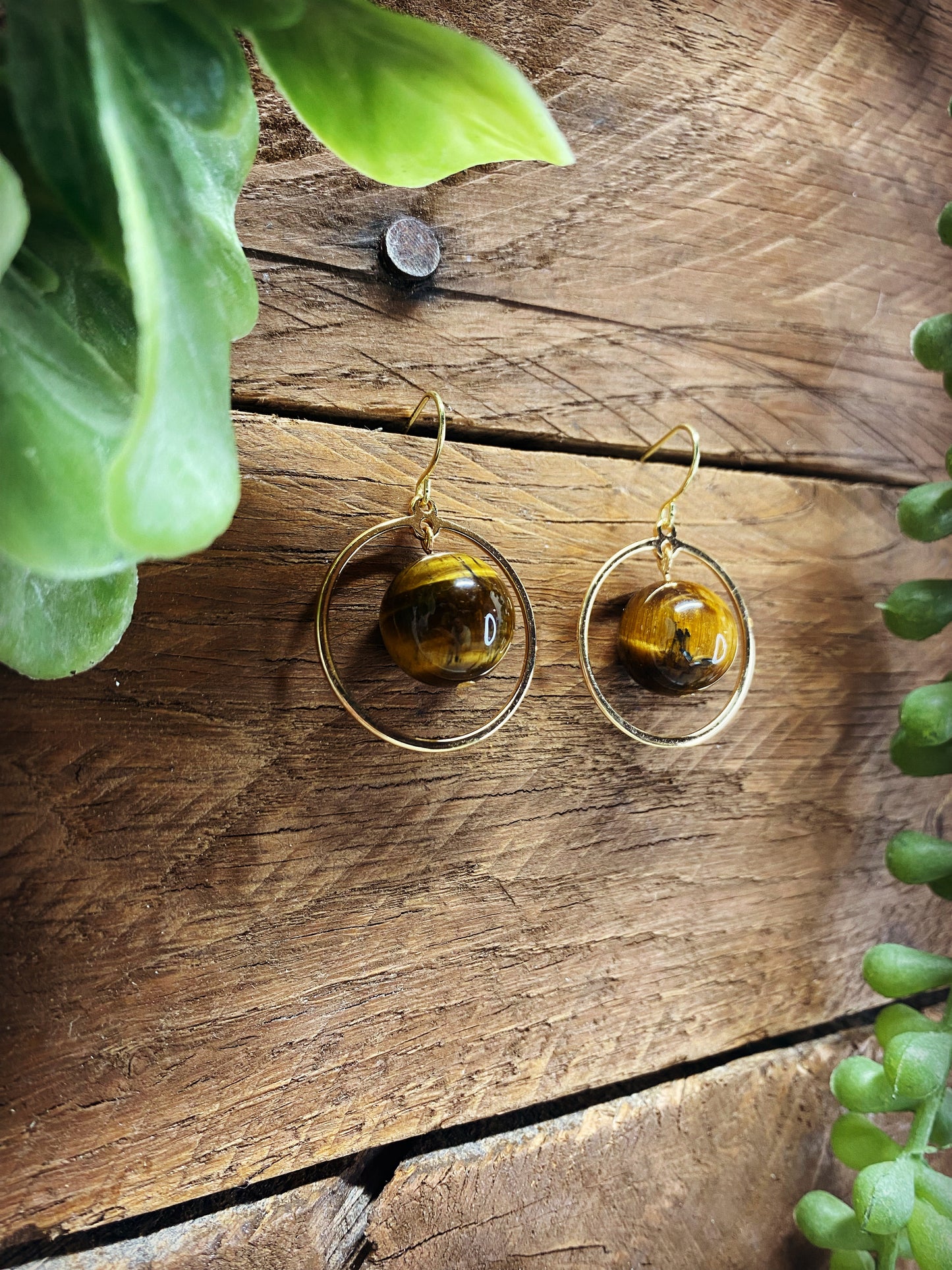 Tigers Eye Tiny Hoops