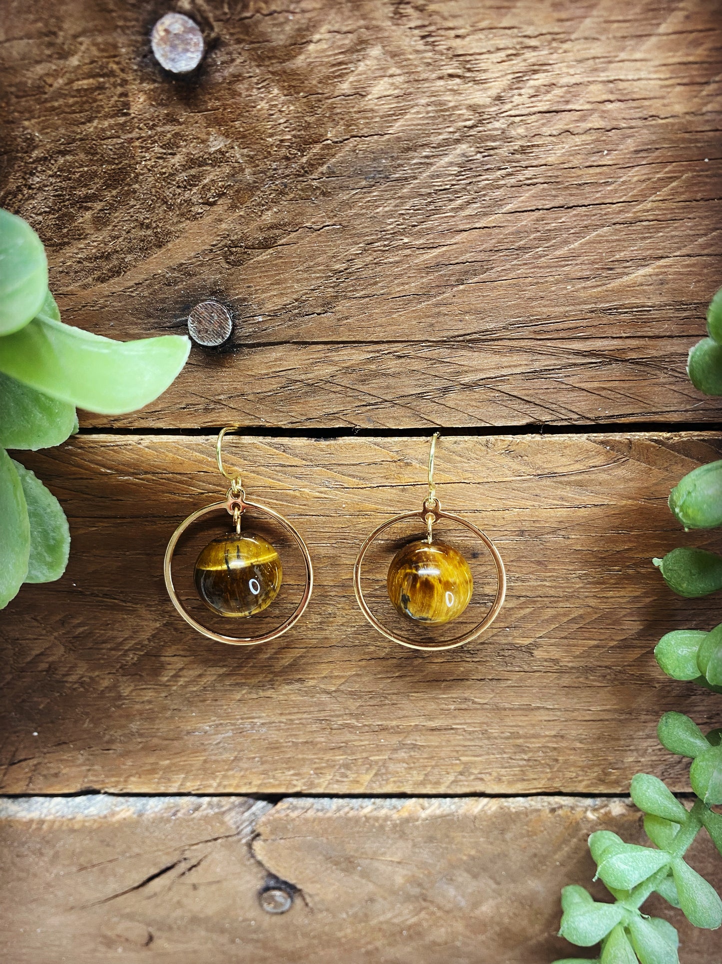 Tigers Eye Tiny Hoops