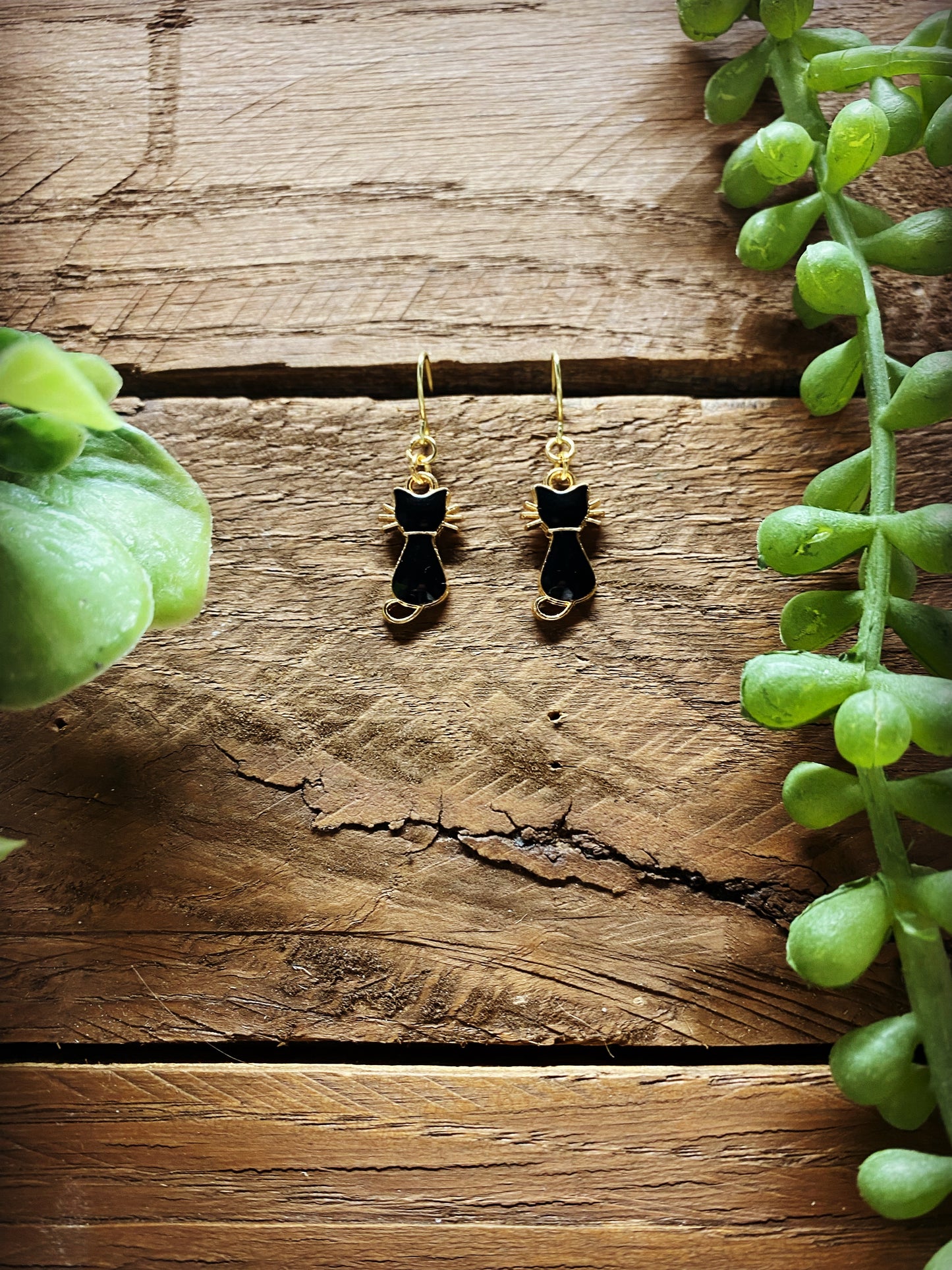 Happy Kitten Earrings - multiple color options