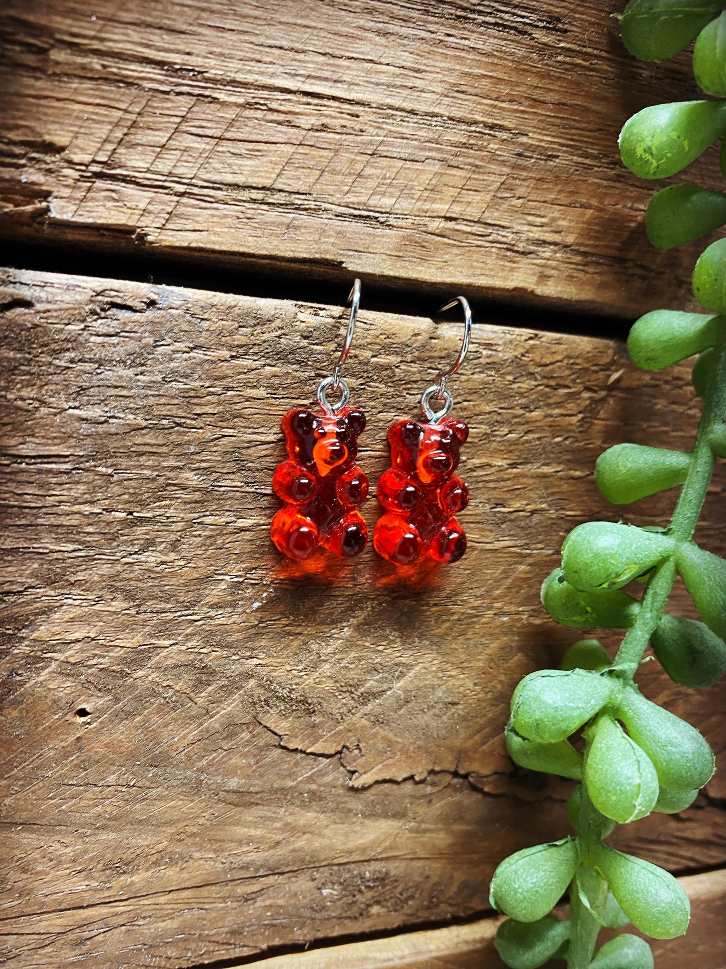 Happy Gummy Bear Earrings - multiple color options