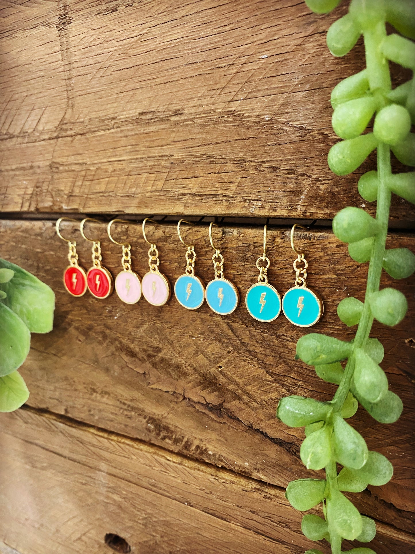 Happy Lightning Earrings - multiple color options