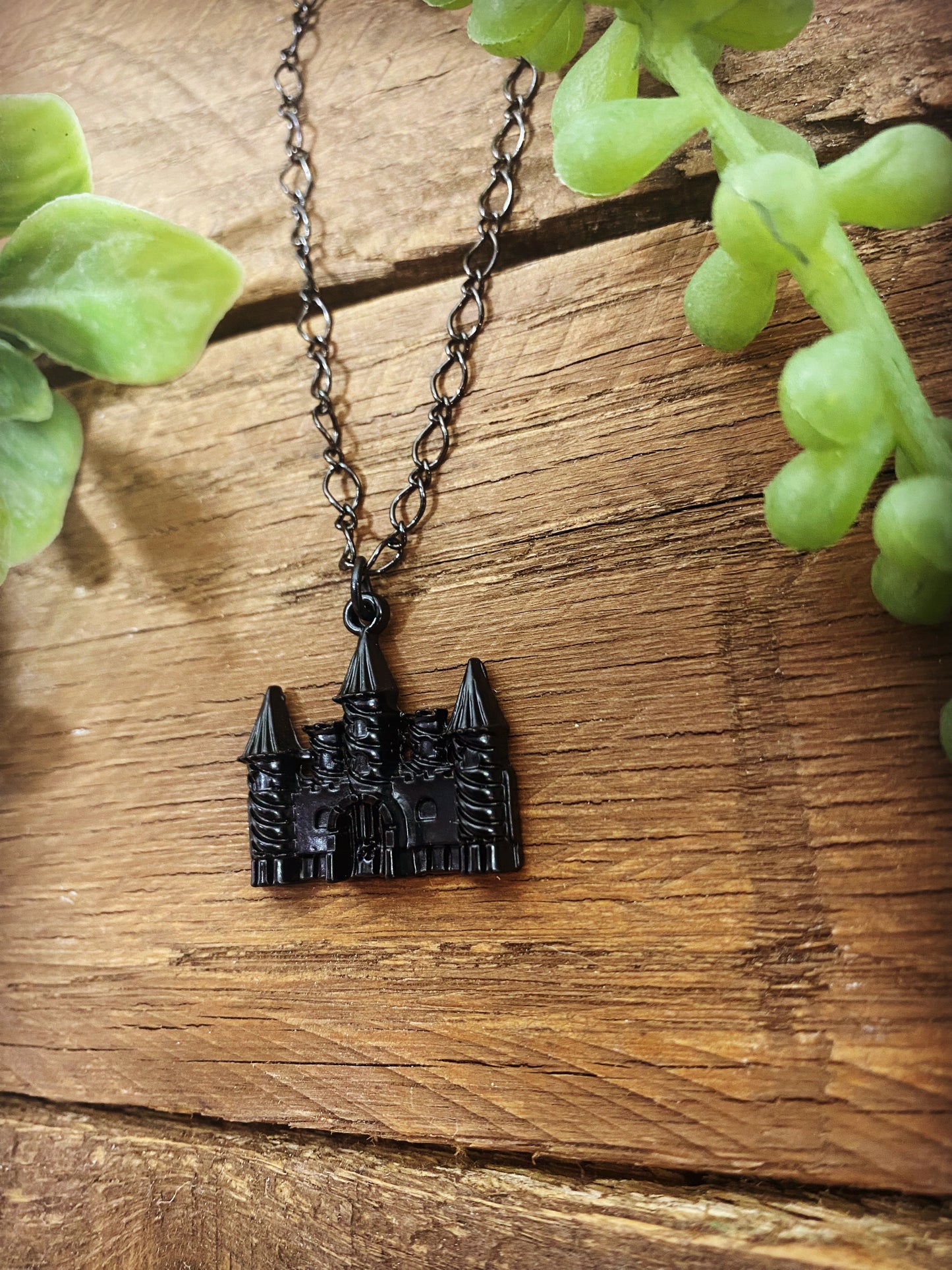 Classic Black Castle Necklace
