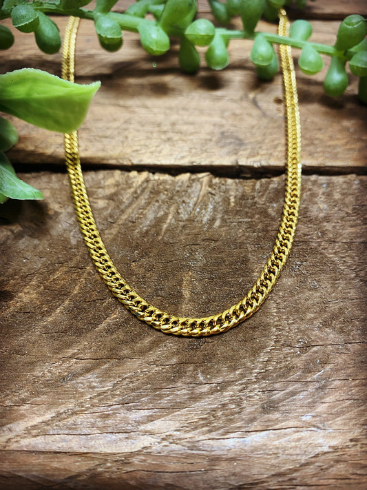 Gold Small Link Chain - 14k Gold Plated