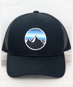 Fashion Black Ridge Mesh Cap