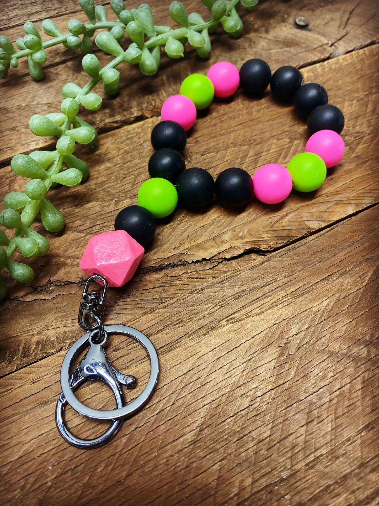 Keychain Bangle - Neon Black