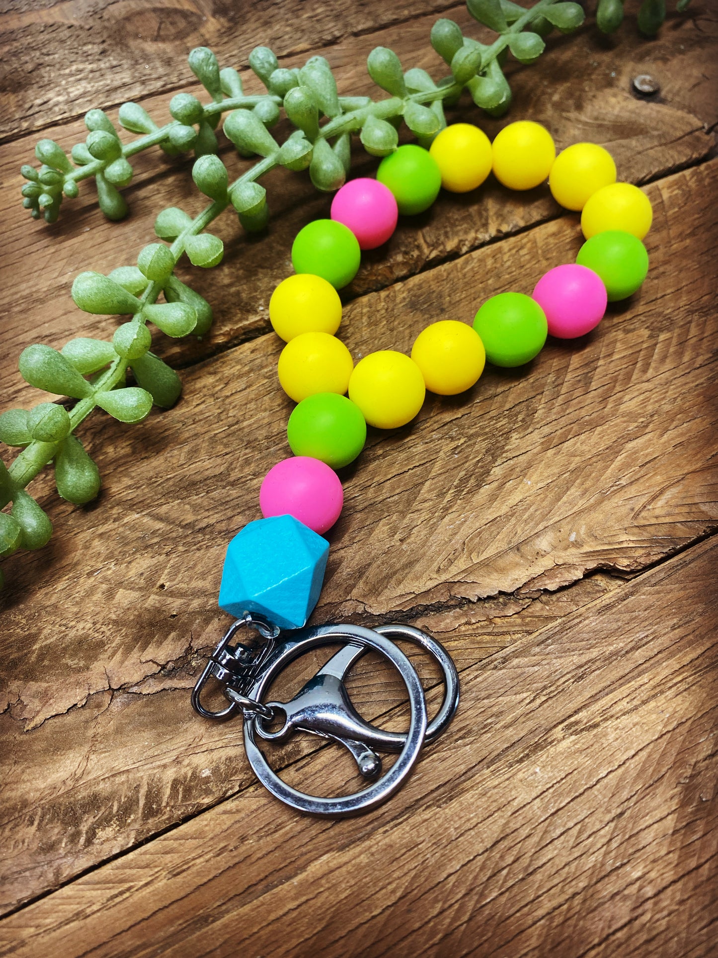 Keychain Bangle - Neon Yellow