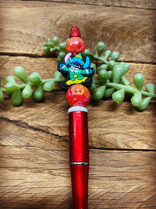 Pen - Christmas Stitch - Red