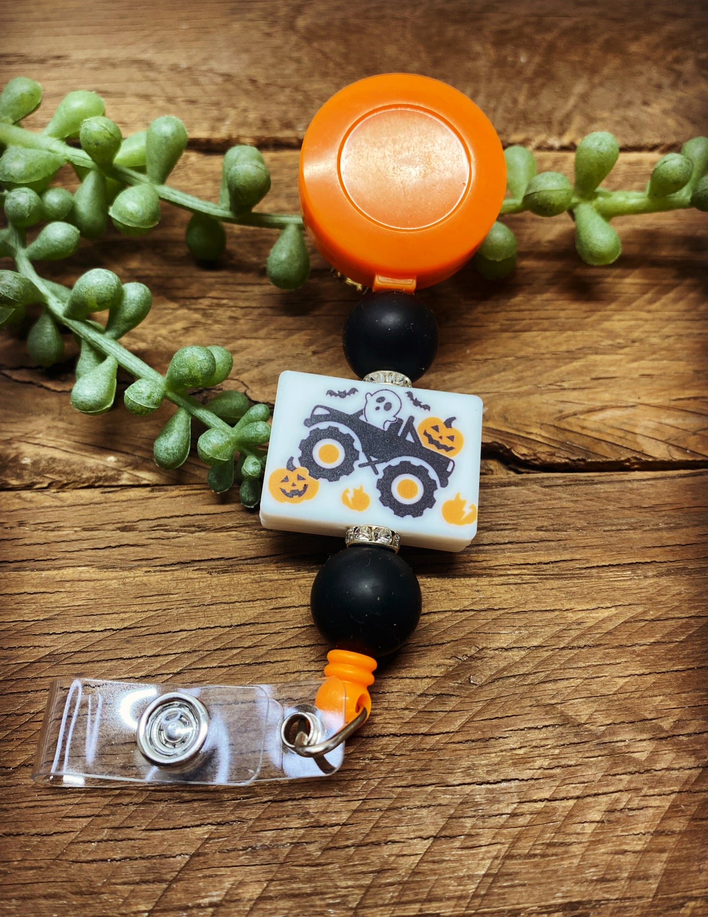 Badge Reel -Halloween Pumpkin