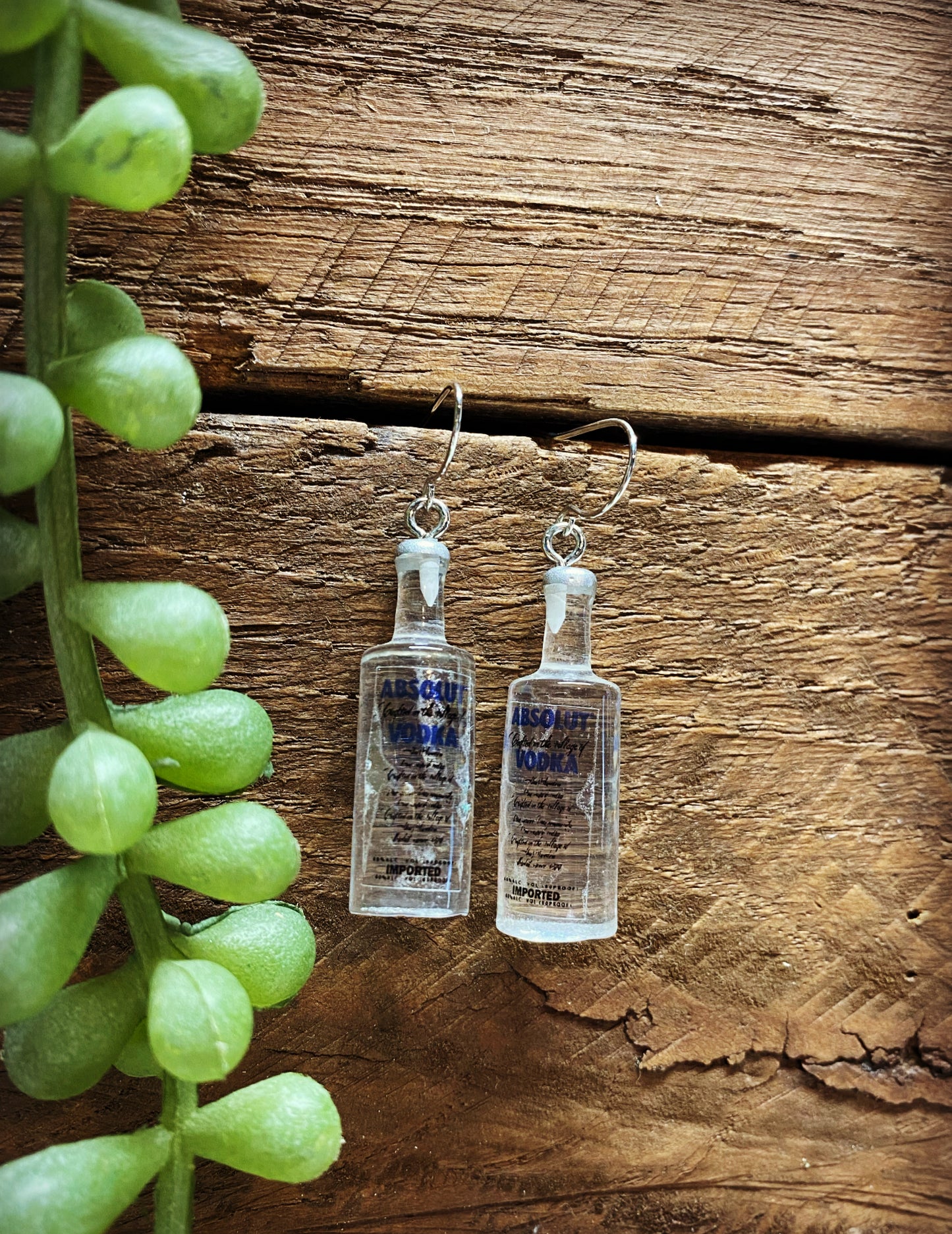 Happy Beverage Absolute Vodka Earrings