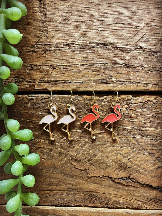 Happy flamingo Earrings - Multiple Colors