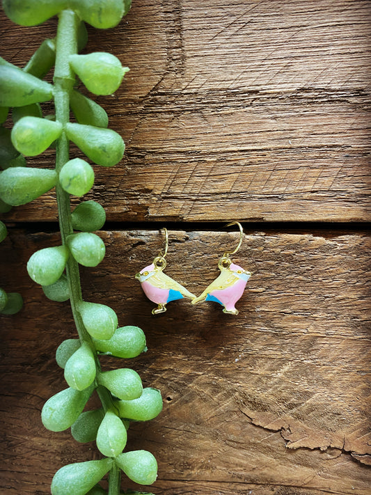 Happy Bird Earrings - Multiple Colors