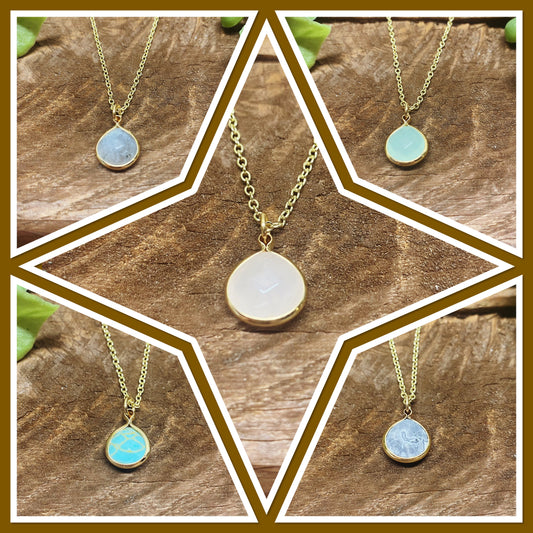 Happy Gem Necklace - multiple color options