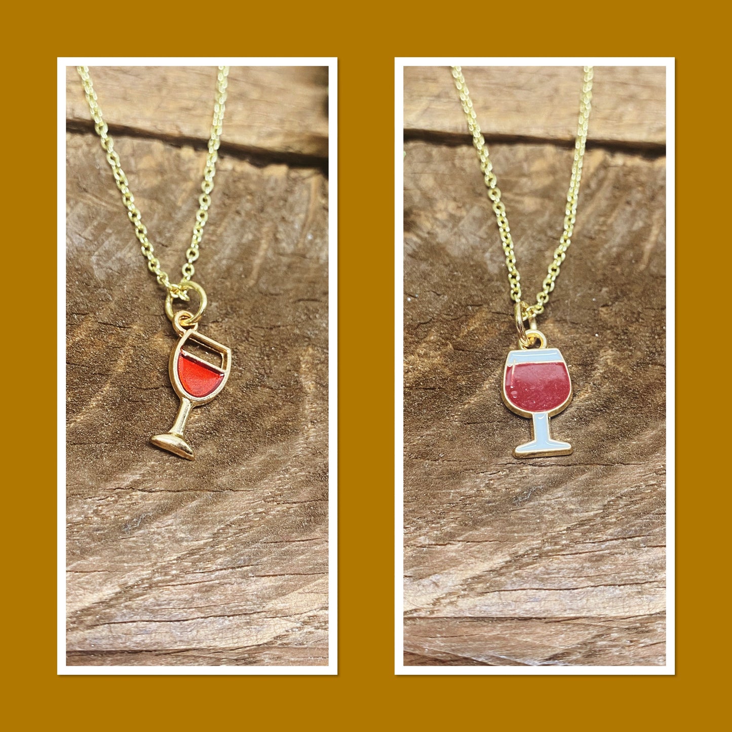 Happy Wineglass Necklaces - Multiple Options