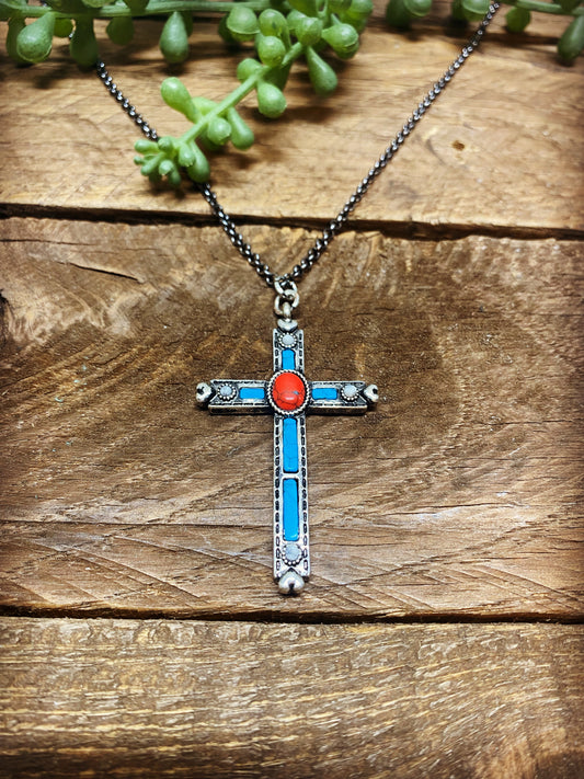 Classic Western Cross Necklace