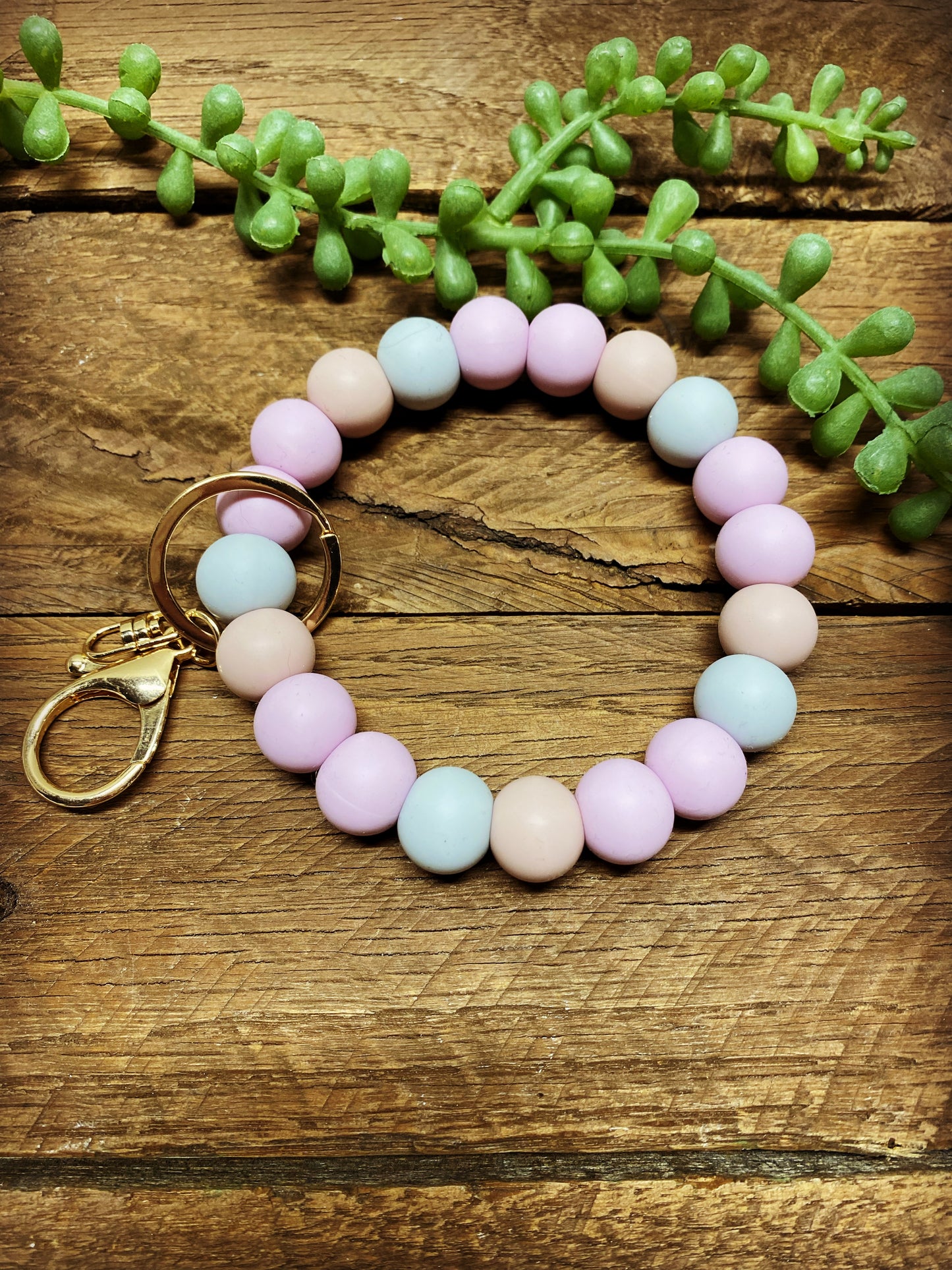 Keychain Rings - Cotton Candy Wave