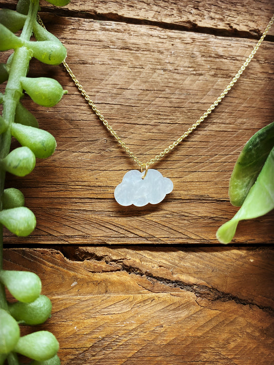 Happy Cloud Necklace - Gold