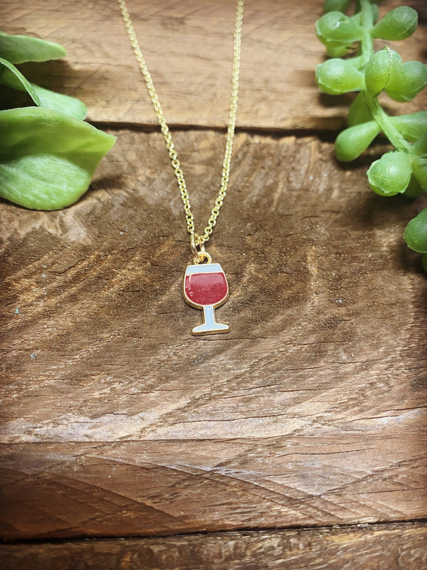 Happy Wineglass Necklaces - Multiple Options