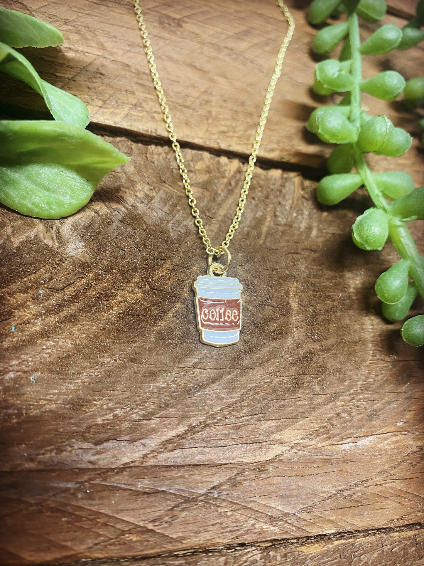 Happy Coffee Necklace