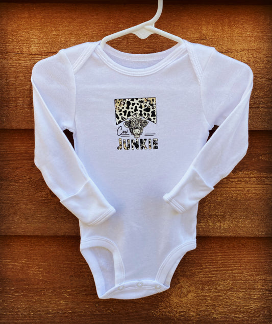 Cow Junkie Longsleeve Onesie Baby/Toddler Fashion