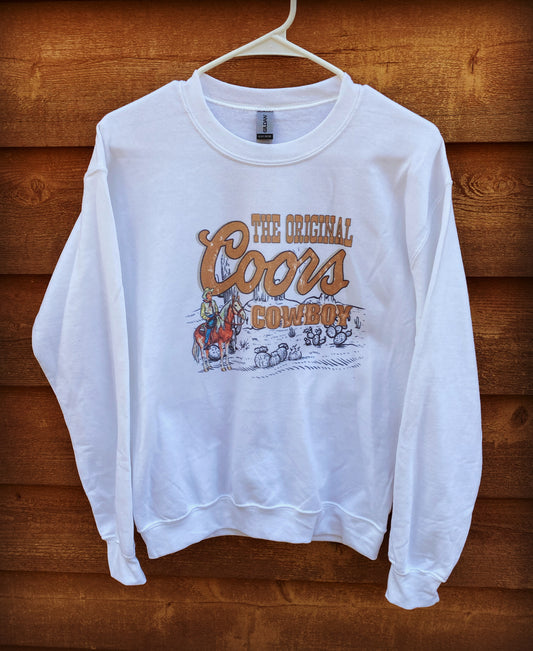 Fashion Coors Cowboy Crewneck Sweatshirt