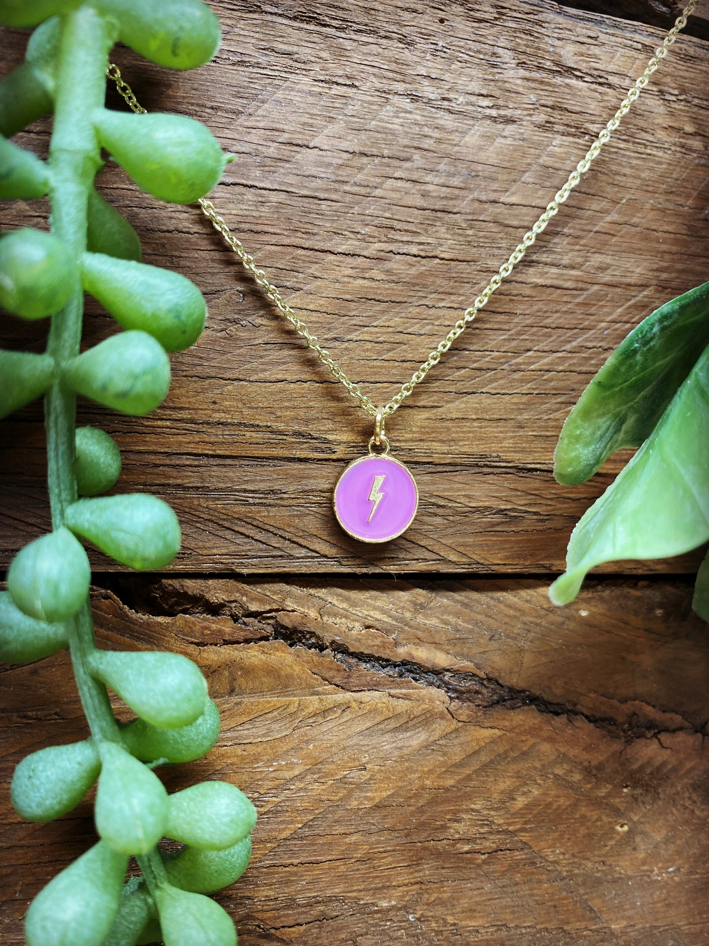 Happy Lightning Necklace - multiple color options