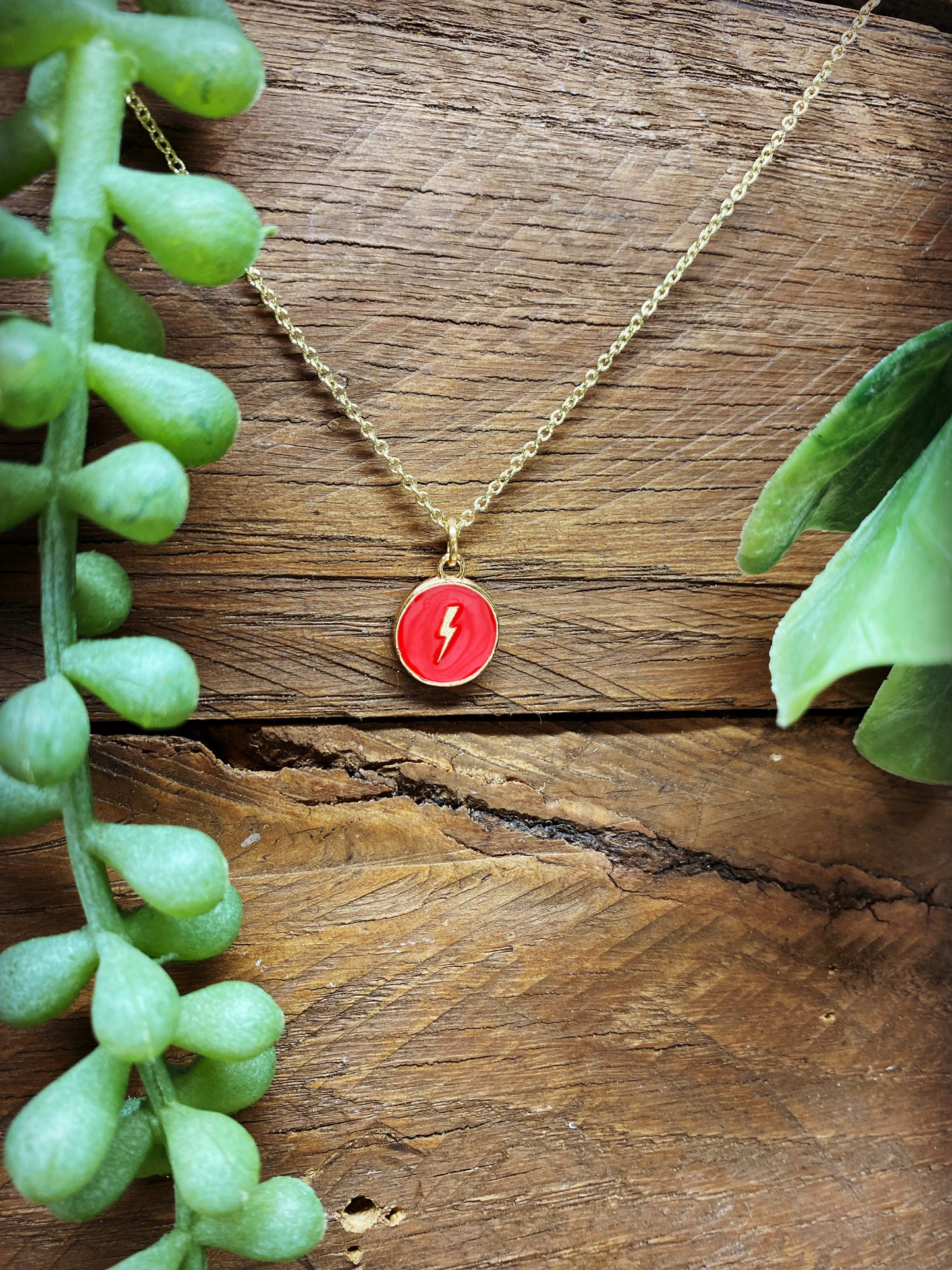 Happy Lightning Necklace - multiple color options