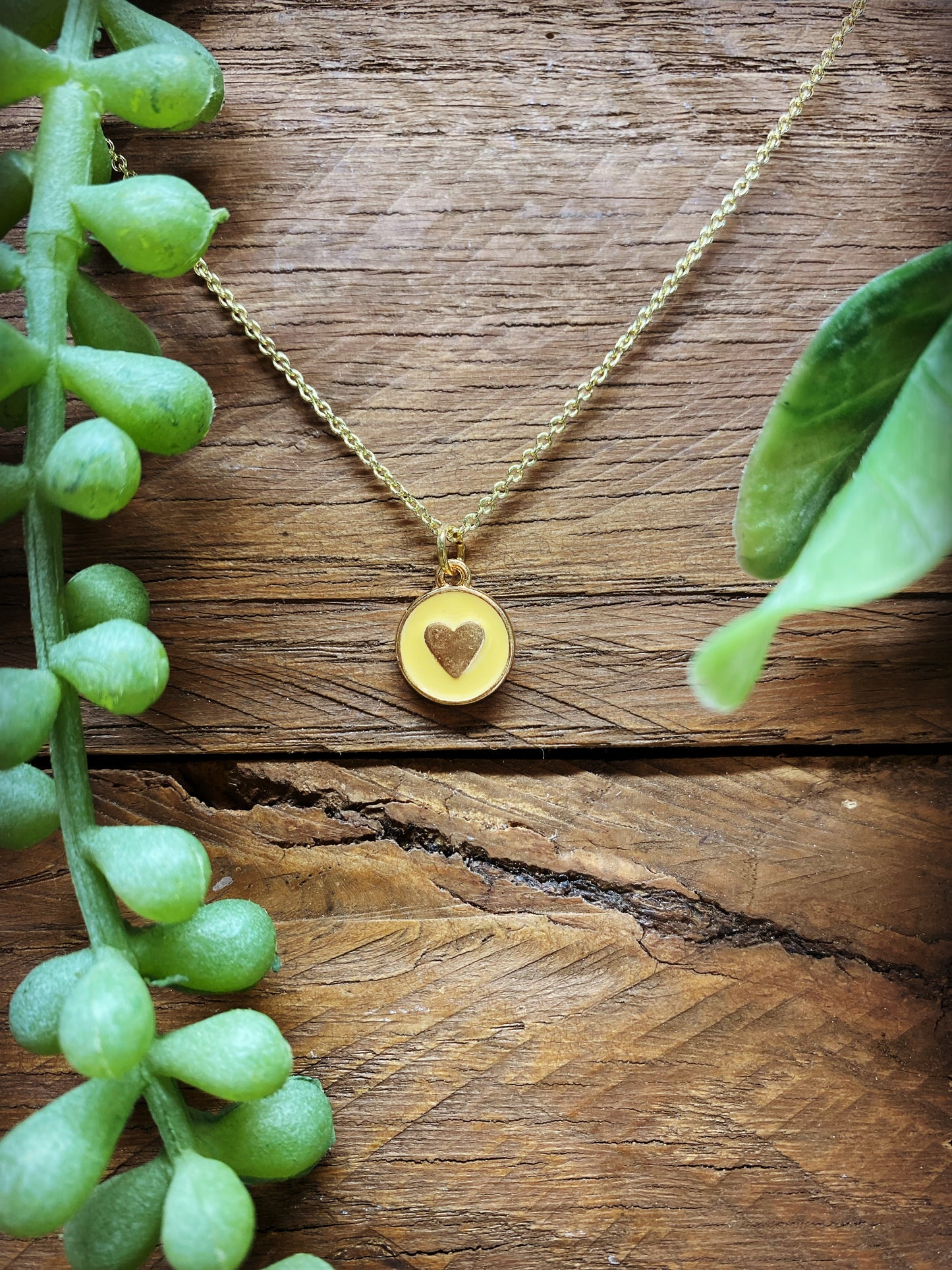 Happy Heart Necklace - multiple color options