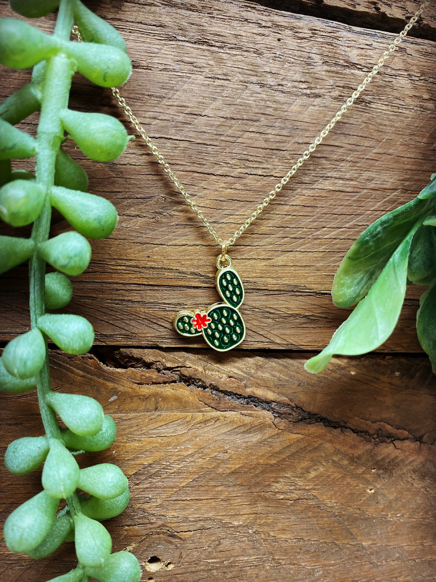 Happy Cactus Necklace - multiple options