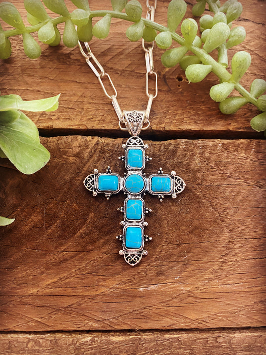 Western Turquoise Cross