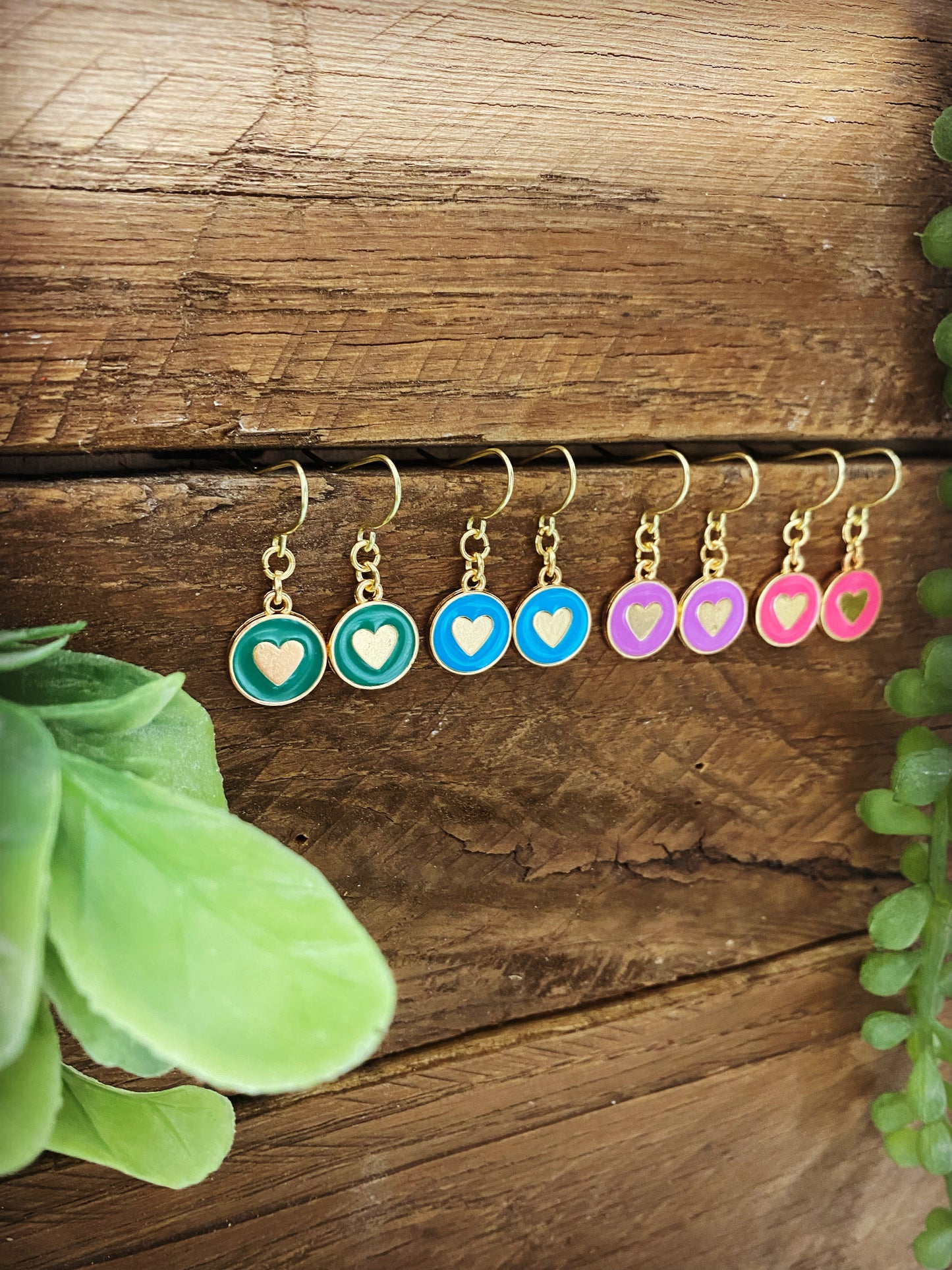 Happy Hearts Earrings - multiple color options