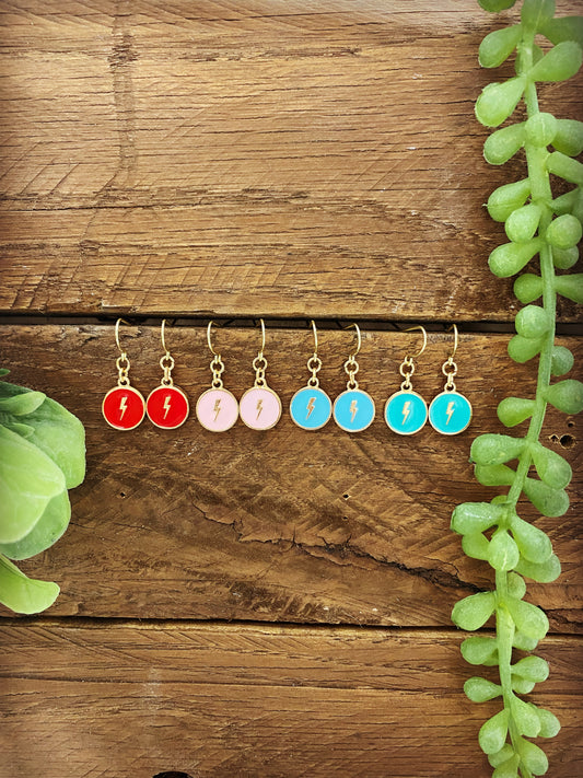 Happy Lightning Earrings - multiple color options