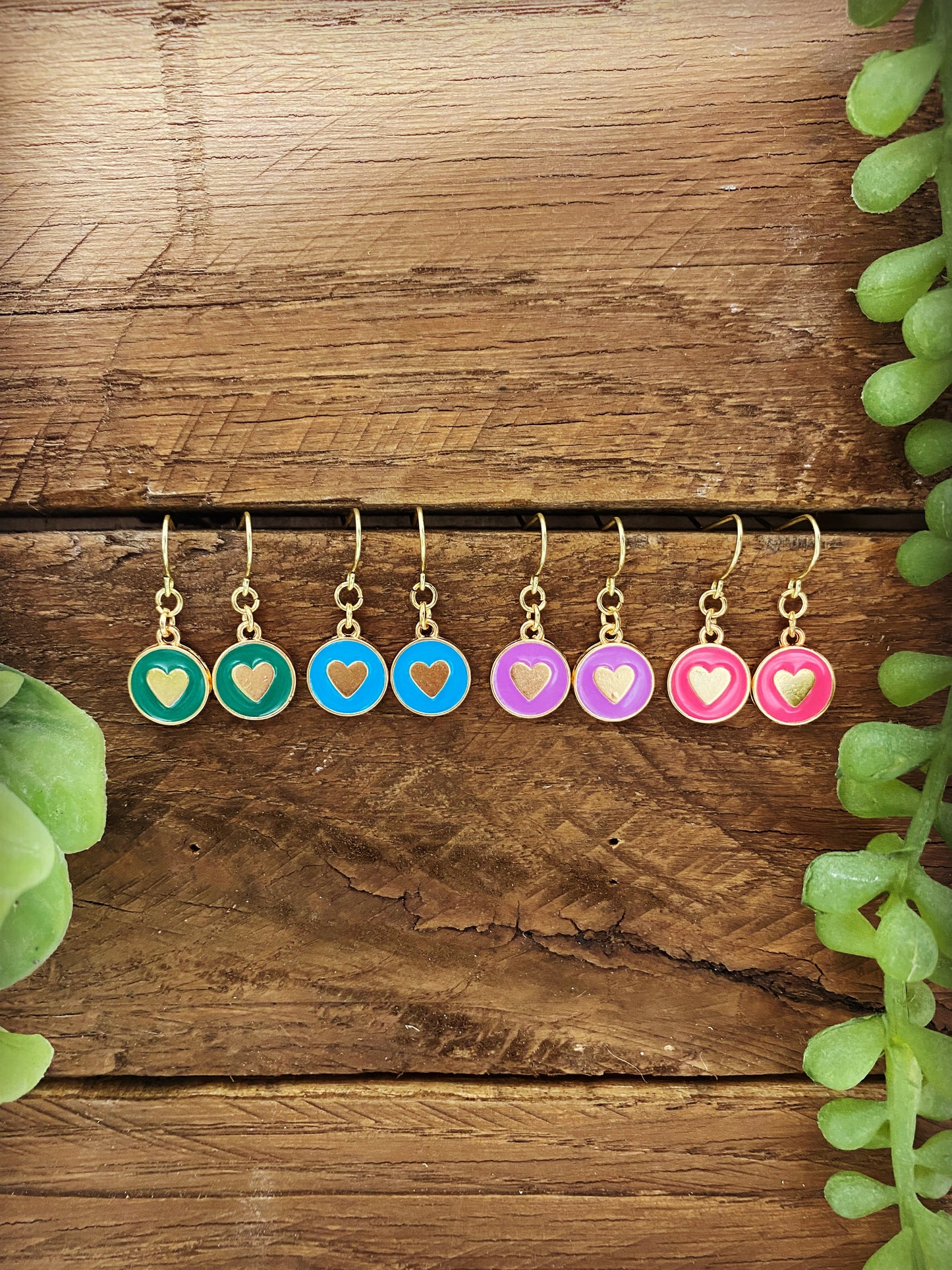 Happy Hearts Earrings - multiple color options