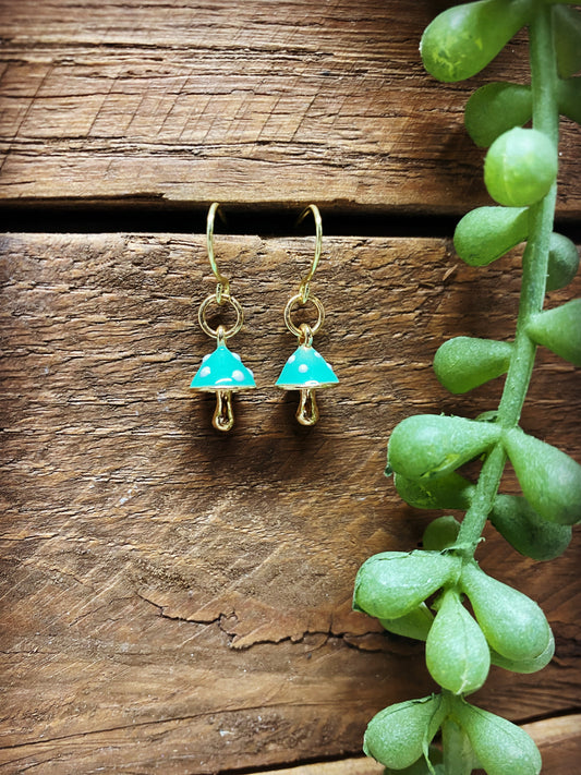 Happy Little Mushroom Earrings - 4 colors